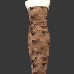 Brown Floral dress